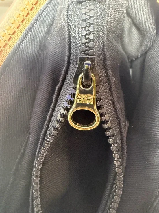 See by Chloe Satin Light Pink Tote Bag with Star Charm and Crossbody strap. - Picture 14 of 17